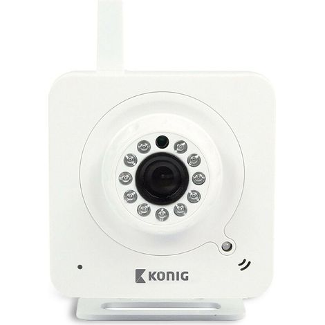 Konig Enhanced Indoor Plug-and-Play IP camera, White (1/5)