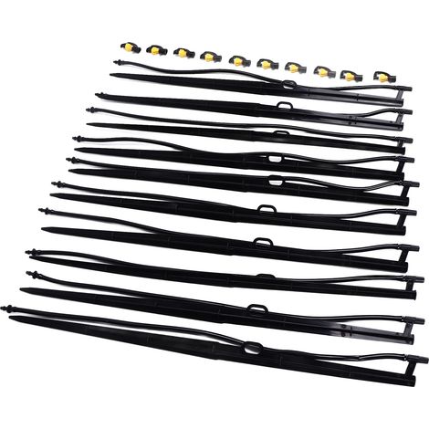 Lot de 10 arroseurs rotatifs G à encastrer, micro-asperseurs rotatifs pour irrigation de serres de pépinières et vignes (tige et tête emballées ensemble, protégés par bulles) (1/5)