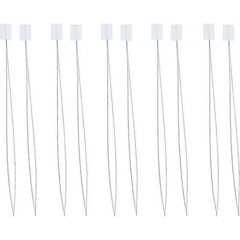 Lot de 10 passe-fil aiguille 20 cm, outil de couture facile à enfiler pour fil long. (1/4)