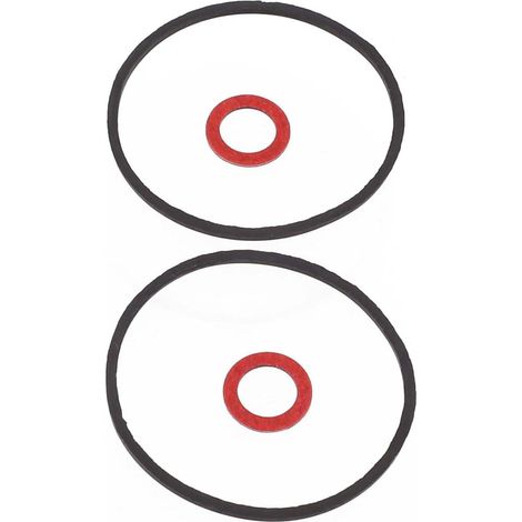 Lot de 2 joints de cuvette pour carburateur TK ForTillotson Balmoral 14s 17s AQ148 KT034 Tondeuse à gazon à essence pour moteur Tecumseh Float Bowl Nut O-Ring Replacement (1/5)