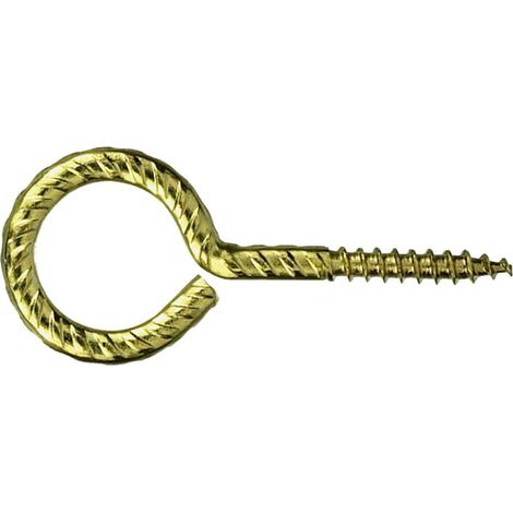 CONNEX MASIDEF - 2 OCCHIOLI RUSTICI PERLEGNO OTTONATO 4,0X40X20mm