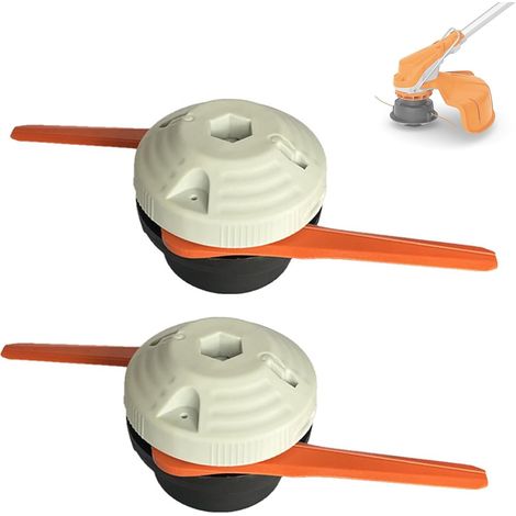 Chuancheng 2Pcs 4006-710-2137 Trimmer Head for Stihl PolyCut 6-2 FS38 FS40 FS45 FS50 FSA60 FSA86 String Trimmers, Replace 4006 710 2137 Dual-Blade Cutting System (1/5)