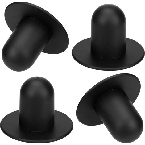 4Pcs Bouchon de Remplacement pour Intex (Noir), Bouchon Piscine pour Pompe de Filtre Intex, Trous de Crépine pour Piscine Hors-Sol, Matériau Caoutchouc Noir (1/5)