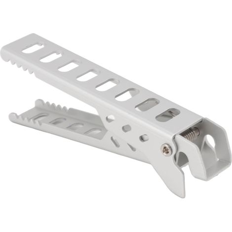Pinces de maintien pour plaques chauffantes en alliage d'aluminium anti-brûlure, idéales pour le camping et les activités de plein air (argenté). (1/5)
