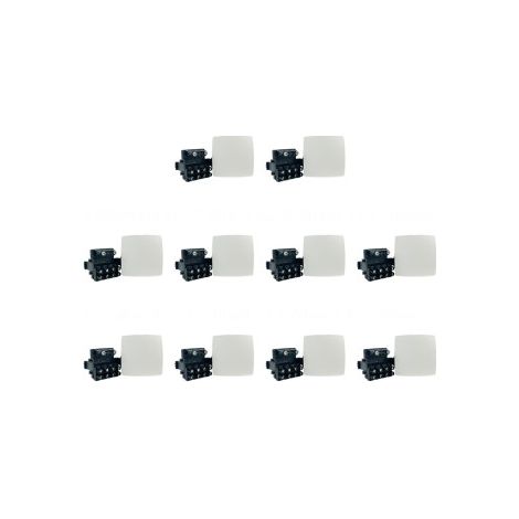 Legrand - Oteo - LOT 10 Bou00eetes de du00e9rivation appareillage - Composable - Blanc - Ref. : 086157x10 (1/3)