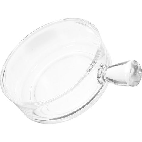 Saladier Bol en Verre Transparent Poignée, Bol de Service pour Salade et Fruits, Vaisselle pour Usage Quotidien et Célébrations (1/5)