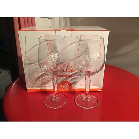 Lot de 2 verres Aperol Spritz - Cristal 430 ml - Fabriqués en Allemagne