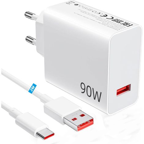 90W Chargeur Rapide avec Câble USB C 2m pour Xiaomi 14 13 Ultra (1/5)