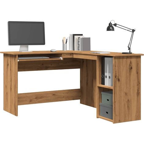 vidaXL Scrivania Angolo Artigianale 120x140x75 cm Legno Multistrato (1/5)