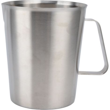 Measuring Cup 304 Stainless Steel CorrosionResistant Coffee Milk Frothing Cup with Scale for Home Coffee Shop(1500ML )
