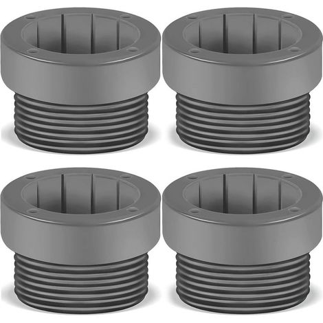 Stabilisateur Pour Parasol De Piscine - Adaptateur Fileté En Plastique - Pour Fixation Sur Pied De Parasol - Lot De 4 (1/5)