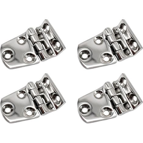 4X Raccord de Charnière de Porte en Acier Inoxydable pour Yacht de Bateau, 37X54Mm (1/5)