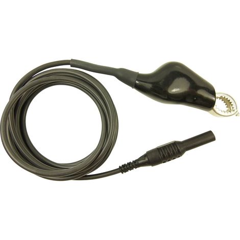 Cliff CIH22105 Cavo di misura Spina 4 mm Morsetto a coccodrillo 2.00 m Nero 1 pz.