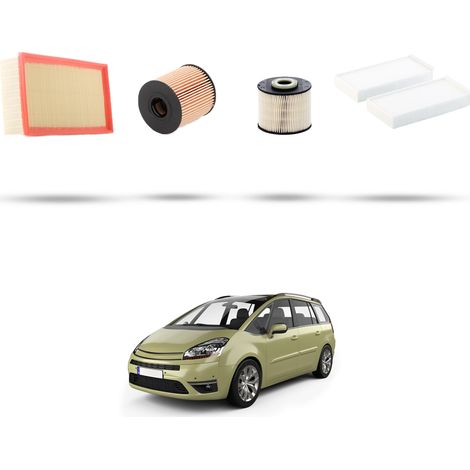 Kit tagliando 4 filtri compatibile con Citroen C4 Picasso 2.0 hdi 120kw dal 2010 (1/5)