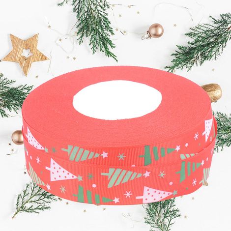 5 Yards Klebeband-Weihnachtsset zum Selbermachen von Geschenkverpackungen und zur Dekoration von Paketen (Weihnachtsbaum) (1/5)