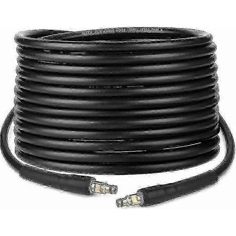 Tuyau à raccord rapide de 10 mètres avec embout en laiton. compatible avec les nettoyeurs haute pression Kärcher K2. K3. K4. K5. K6 et K7 - JS (1/5)