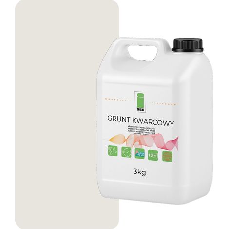 Imprimación de cuarzo para yeso de silicona, 3 kg, blanca F101 (1/5)
