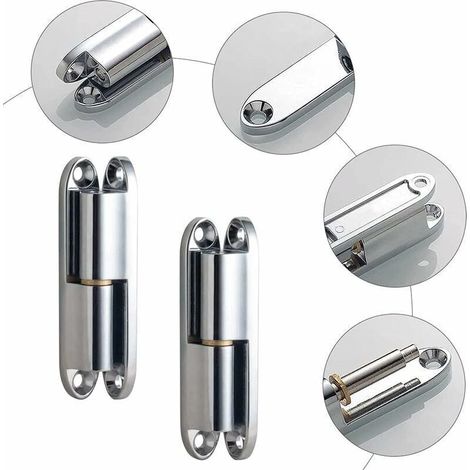 Bisagra desmontable de aleación de zinc y acero inoxidable 304 – Paquete de 2 unidades, modelo 231-1