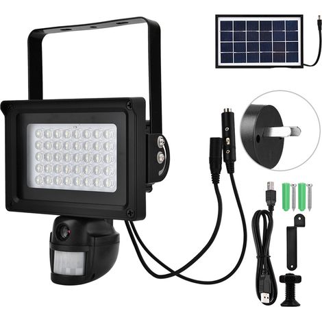 Caméra de surveillance extérieure solaire DVR vision nocturne détection de mouvement 110-240V prise AU (1/5)