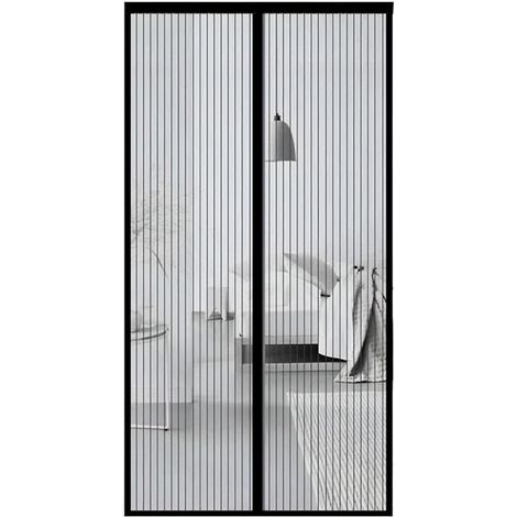 Moustiquaire magnétique pour porte et fenêtre, rideau anti-insectes résistant, moustiquaire solide, 100x220 cm. (1/5)