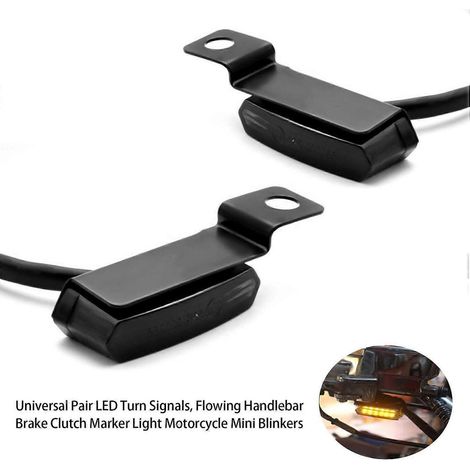Universelles Paar LED-Blinker, dynamische Lenker-Brems- und Kupplungs-Positionsleuchten, Mini-Blinker für Motorräder