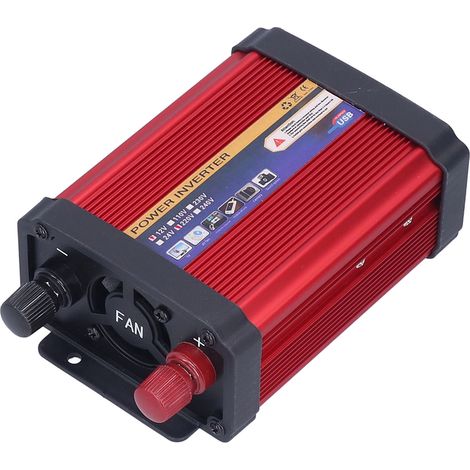 Convertisseur 500W 12V-220V Onde Modifiée Prise Voiture avec 2 Ports USB pour Camping et Voyages (1/5)
