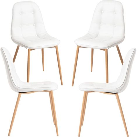 Packs Sillas Comedor - Pack 4 Sillas Plazi - Blanco (1/5)