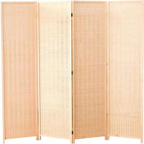 Paravent simple en bambou, cloison de restaurant, paravent pliable pour porche d'hôtel, décoration mobile en bambou, paravent simple pliable