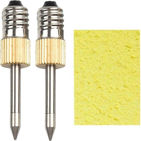 Lot de 2 pointes de fer à souder avec éponge, interface E10, pointes de soudage USB, outils de soudage (1/5)
