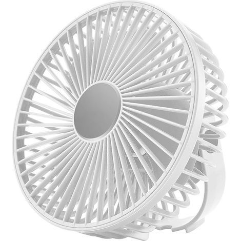 Ventilateur de bureau portable 1200 mAh, 3 vitesses, ventilateur de plafond, mini ventilateur suspendu, ventilateur de table (1/4)