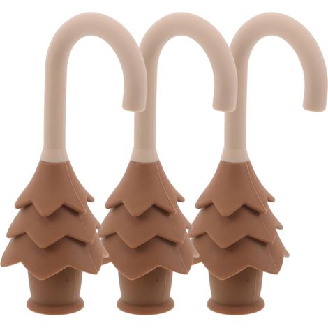 3 Pièces Protection Anti-pincement Porte Silicone Forme de Sapin Butoirs Légers Perçage pour Sécurité Garçon Fille Protection Doigts Claquement Installation Facile et (1/5)