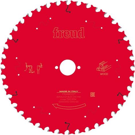 Freud F03FS09779 Wood Table Saw Blade 254 x 30 x 2.6/1.8mm x 40T FRE03FS09779