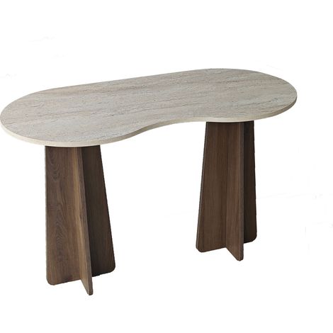 Bureau en bois "Infini" - 120 x 60 x 75 cm - Travertin (1/4)