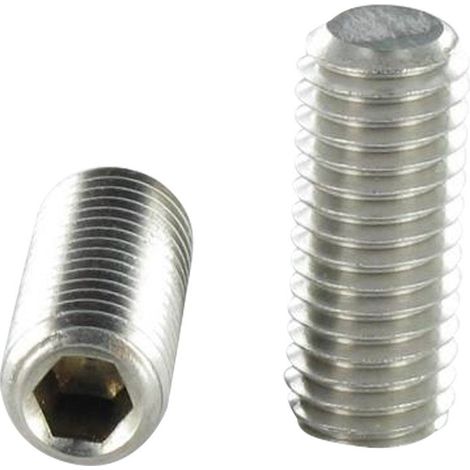 Vis métaux Inox A2 Sans tête six pans creux (sthc) Clé de 1.5 HC1.5 M3X10 Bout plat-1 pièce (1/3)
