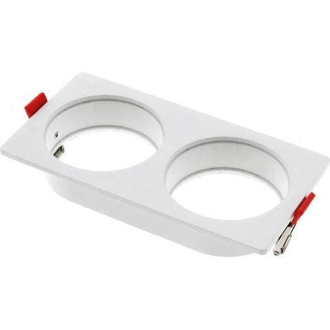 IluminaShop - Aro de Empotrar Blanco Para 2 Modulos 10W Serie Cobfix (1/3)