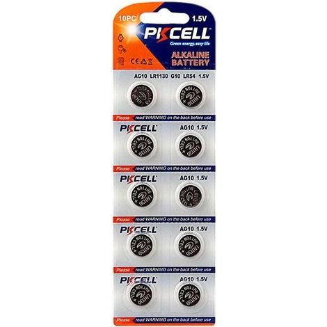 10 celle a bottone KODAK AG10 Super Alkaline da 1,5 V