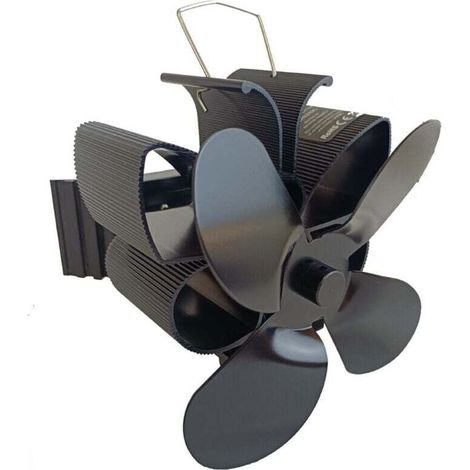 Magnetic chimney fan, 4-blade chimney fan, silent wood stove fan for wood/fireplace/gas/log/pellet stoves (1/4)