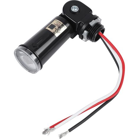 Interrupteur photoélectrique marche/arrêt automatique avec capteur de lumière LED 120 V pour luminaires extérieurs