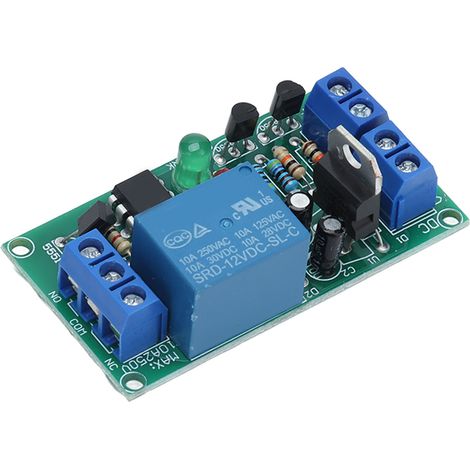 Module relais à 2 boutons marche/arrêt, circuit de déclenchement haut, carte d'alimentation 12 V CC K71RS (1/5)