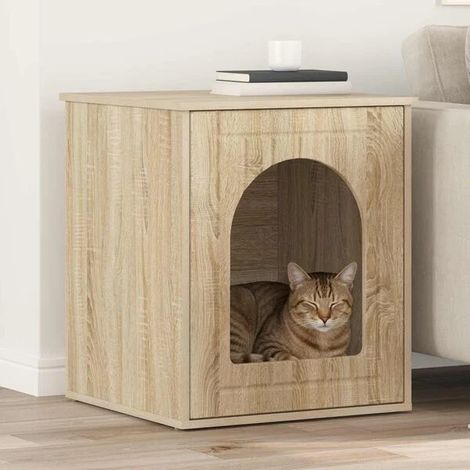 Maison pour chat Sonoma, 53 x 52 x 62 cm, en bois d'ingénierie