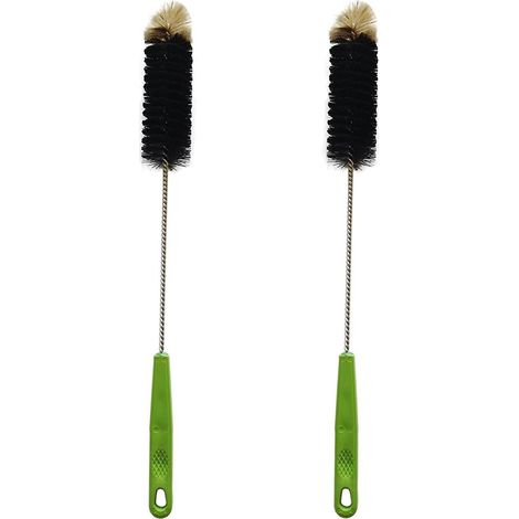 Goupillon, brosse de nettoyage à long manche pour bouteilles à col étroit et long, pour le nettoyage des bouteilles d'eau, de bière, de vin et de sport. (1/5)