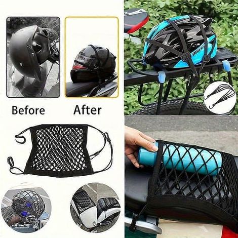 2 pièces de liaison élastique avec du tissu, de couleur noire pour l'entretien des motos, vélos, scooters, 2 pièces