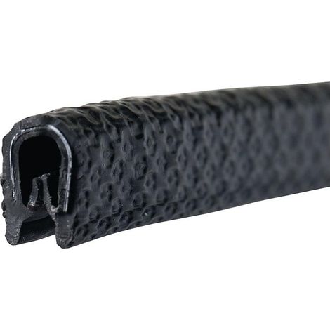Protection de bord profilé à serrer 3-6mm L.10m l.12mm H.17,5mm noir TECWERK