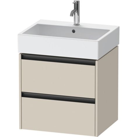 Duravit Ketho.2 Waschtischunterbau wandhängend, 2 Schubkästen, (1/2)