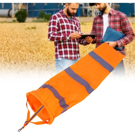 Manche à air extérieure de 76 cm (30 pouces) en polyester avec sac et ceinture réfléchissante (1/5)
