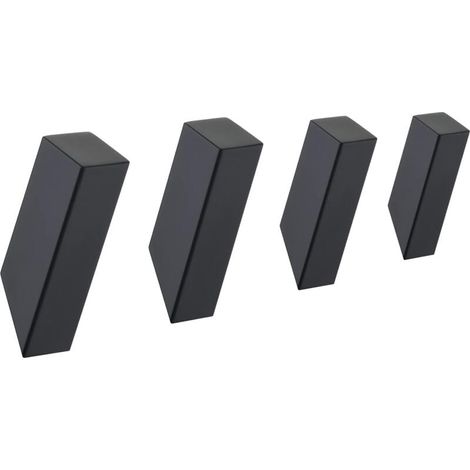 Set mit 4 robusten Wandhaken für Badezimmerhandtücher, Bademäntel, Mäntel, Hüte, Kleidung, Wandhaken (1/4)