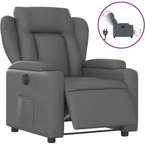 Maison Exclusive - Relaxsessel Elektrisch Grau Kunstleder