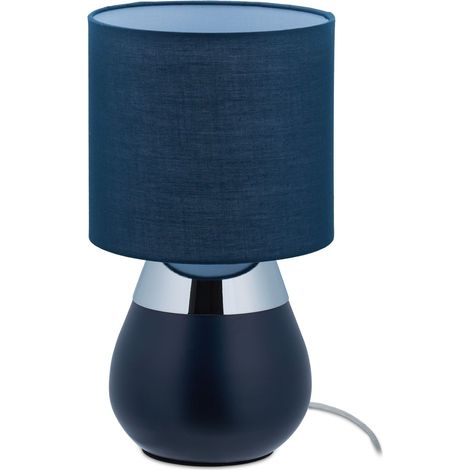 Lampara de noche con funcion tactil azul oscuro