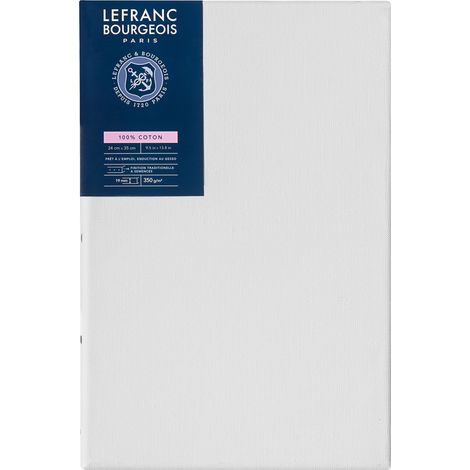 Lefranc Bourgeois Telaio Telato Cotone, Rosso, 24 x 35 Cm, Spessore 1.9 Cm