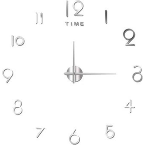 Reloj de pared acrílico, marco 3D ajustable, silencioso, adhesivo de espejo, para sala de estar, dormitorio u oficina. (1/5)